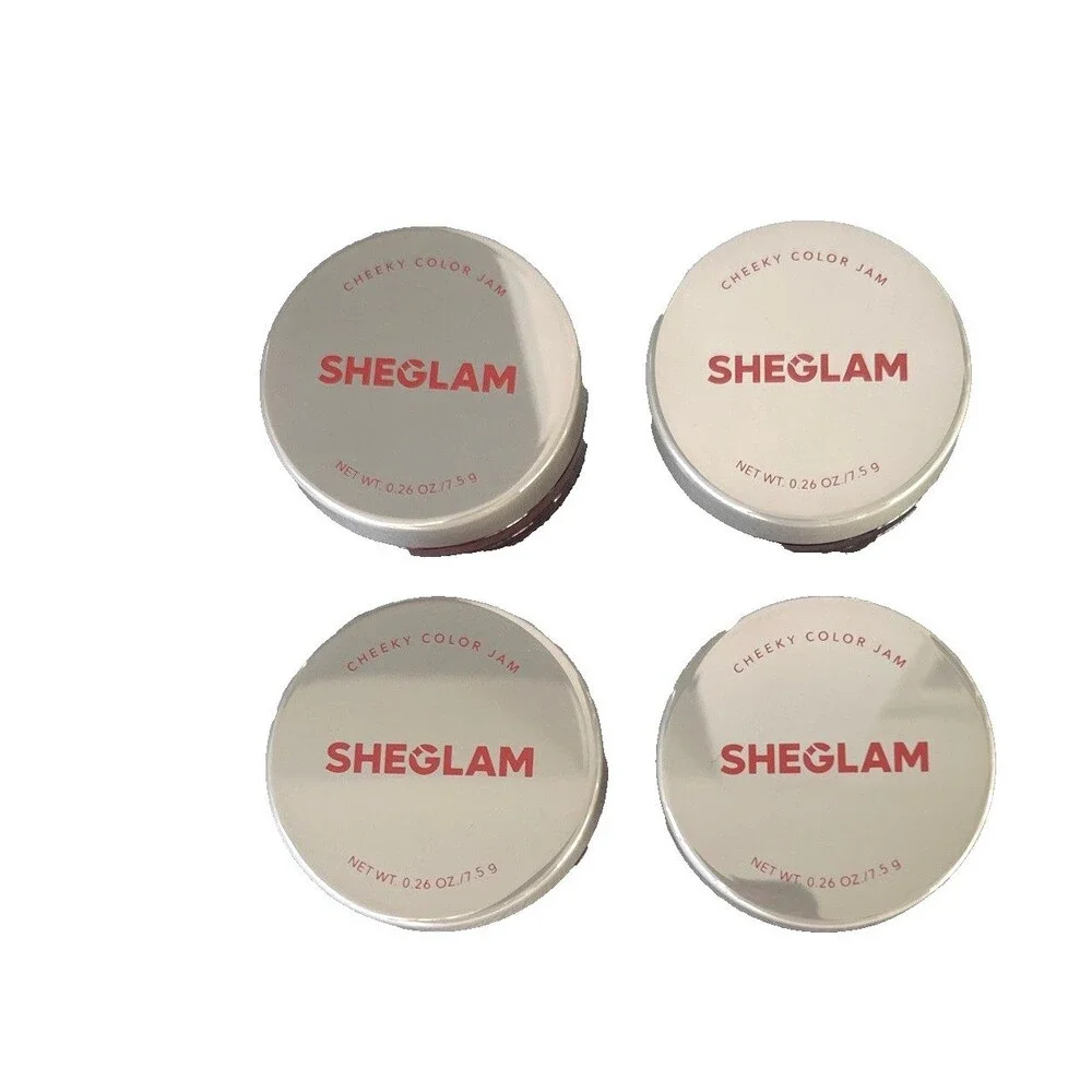 Sheglam Bundle of 4 Cheeky Colour Jam Cream Blush for Cheeks & Lips Long Lasting